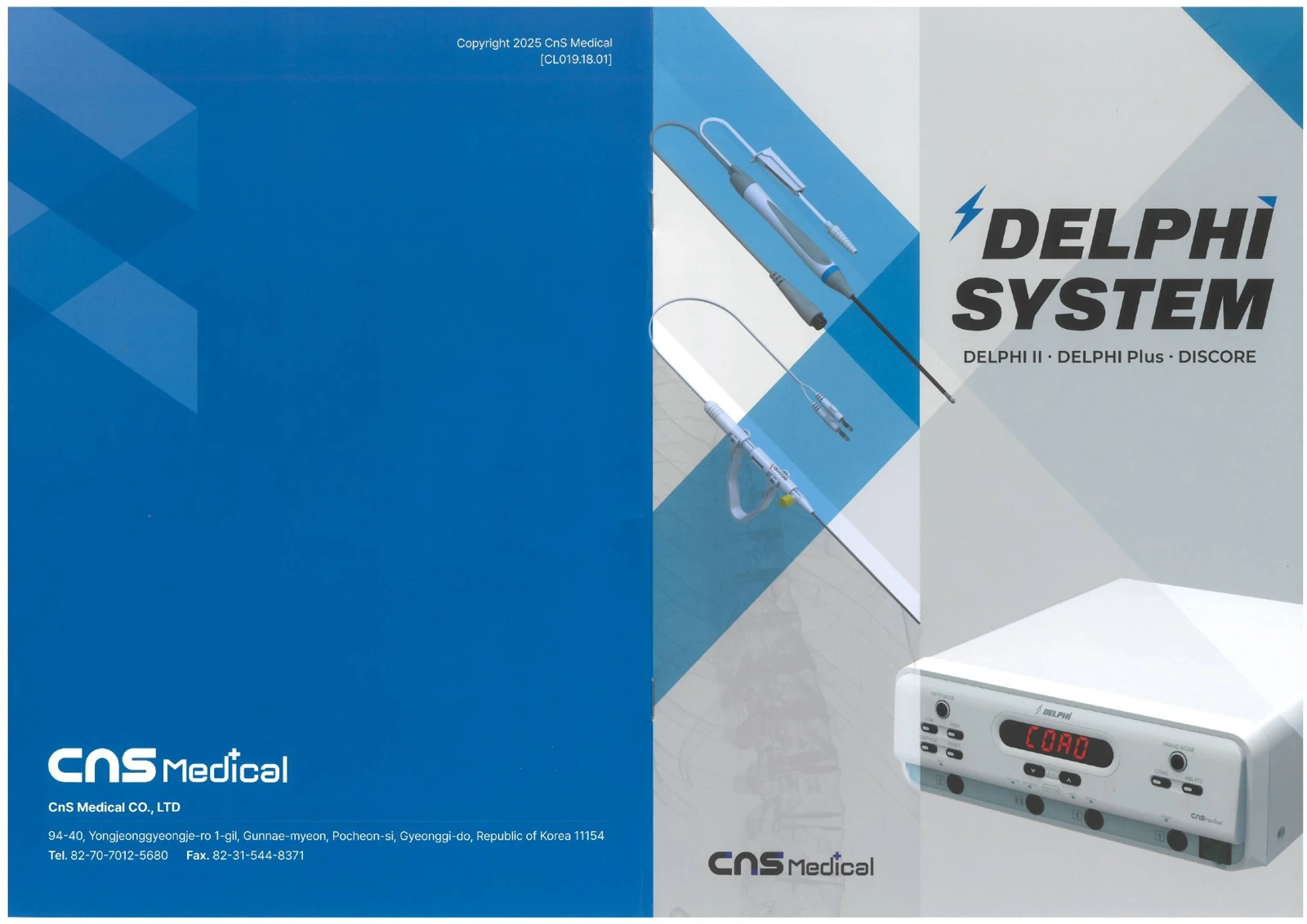 CnS Medical · DELPHI katalog kapağı